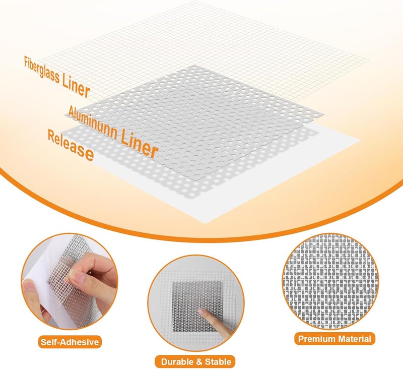 Romeda Drywall Patch Kit 11 Pack, 4/6/8 Inch Wall Patch with Extended Self Adhesive Mesh, Dry Wall Patch with Scraper and Sandpaper for Hole Repair - Image 5